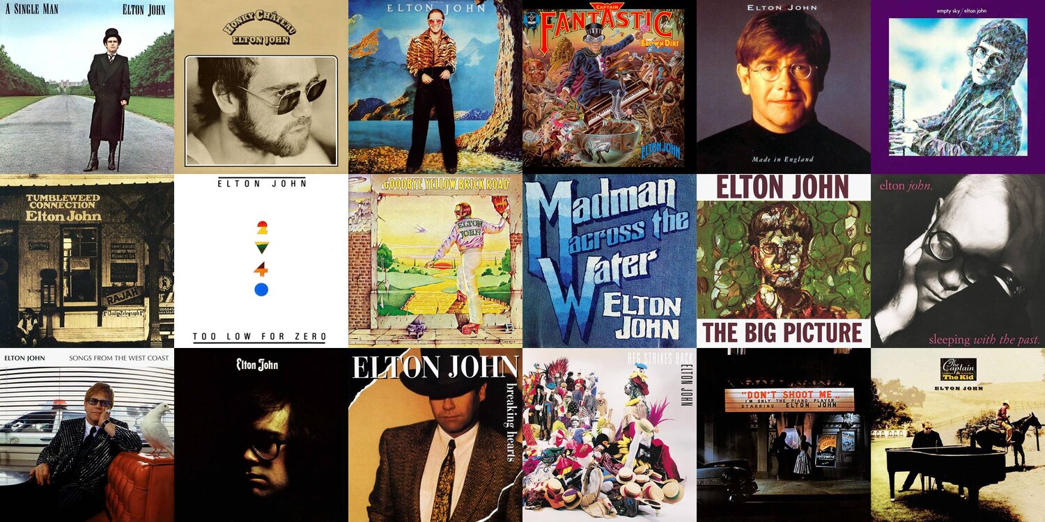 Elton John Discography – A Remarkably Extensive List of Great Music – 6 Great Albums
